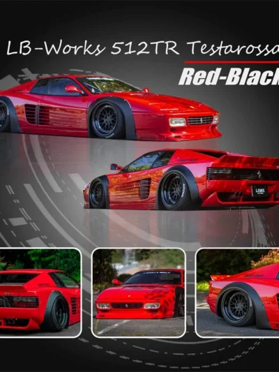 STAR MODEL 164 FERRARI 512 TR TESTAROSSA WIDE BODY - REDBLACK