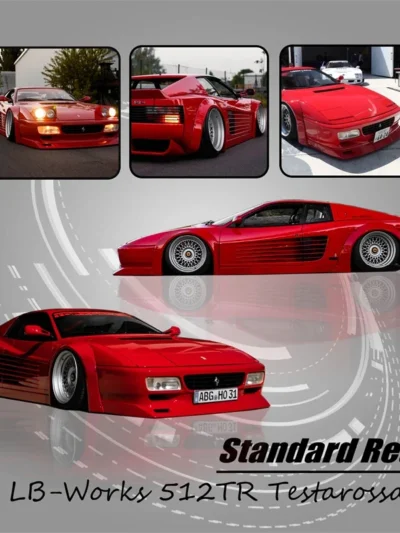 STAR MODEL 164 FERRARI 512 TR TESTAROSSA WIDE BODY - REDSILVER