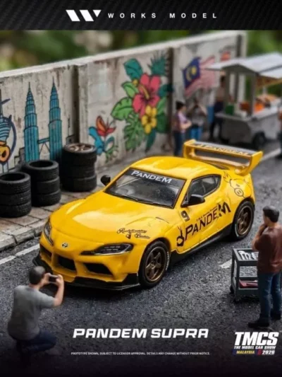 WORKS MODEL 164 TOYOTA SUPRA PANDEM #9 – YELLOW (TMCS 2026 EXCLUSIVE) – W64-0014