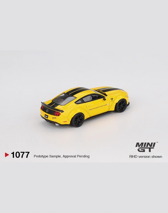MINI GT 1:64 MGT01077 LB-WORKS FORD MUSTANG TRIPLE YELLOW - Image 3