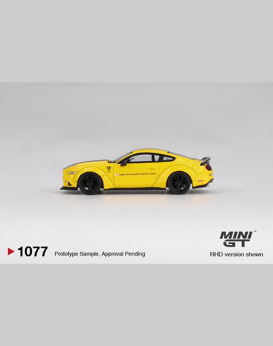 MINI GT 1:64 MGT01077 LB-WORKS FORD MUSTANG TRIPLE YELLOW - Image 4