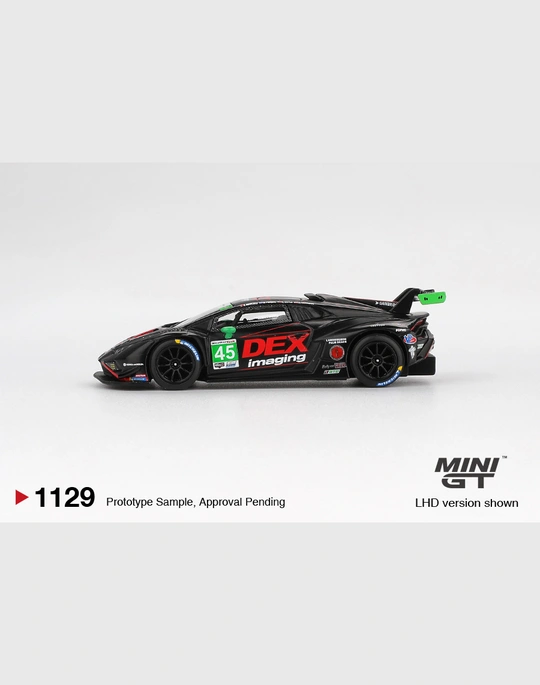 MINI GT 1:64 MGT01129 LAMBORGHINI HURACÁN GT3 EVO2 #45 NO. 45 DEX IMAGING 2024 IMSA DAYTONA 24 HRS - Image 4