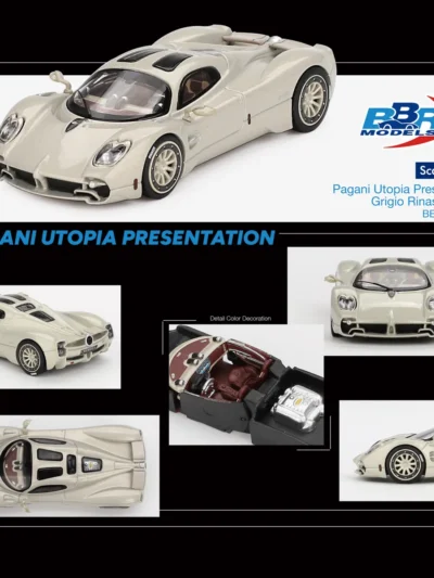 BBR MODEL 1:64 PAGANI UTOPIA PRESENTATION GRIGIO RINASCIMENTO
