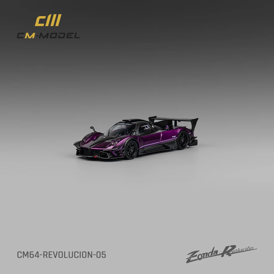 CM MODEL 1:64 PAGANI ZONDA REVOLUCION PURPLE - Image 4