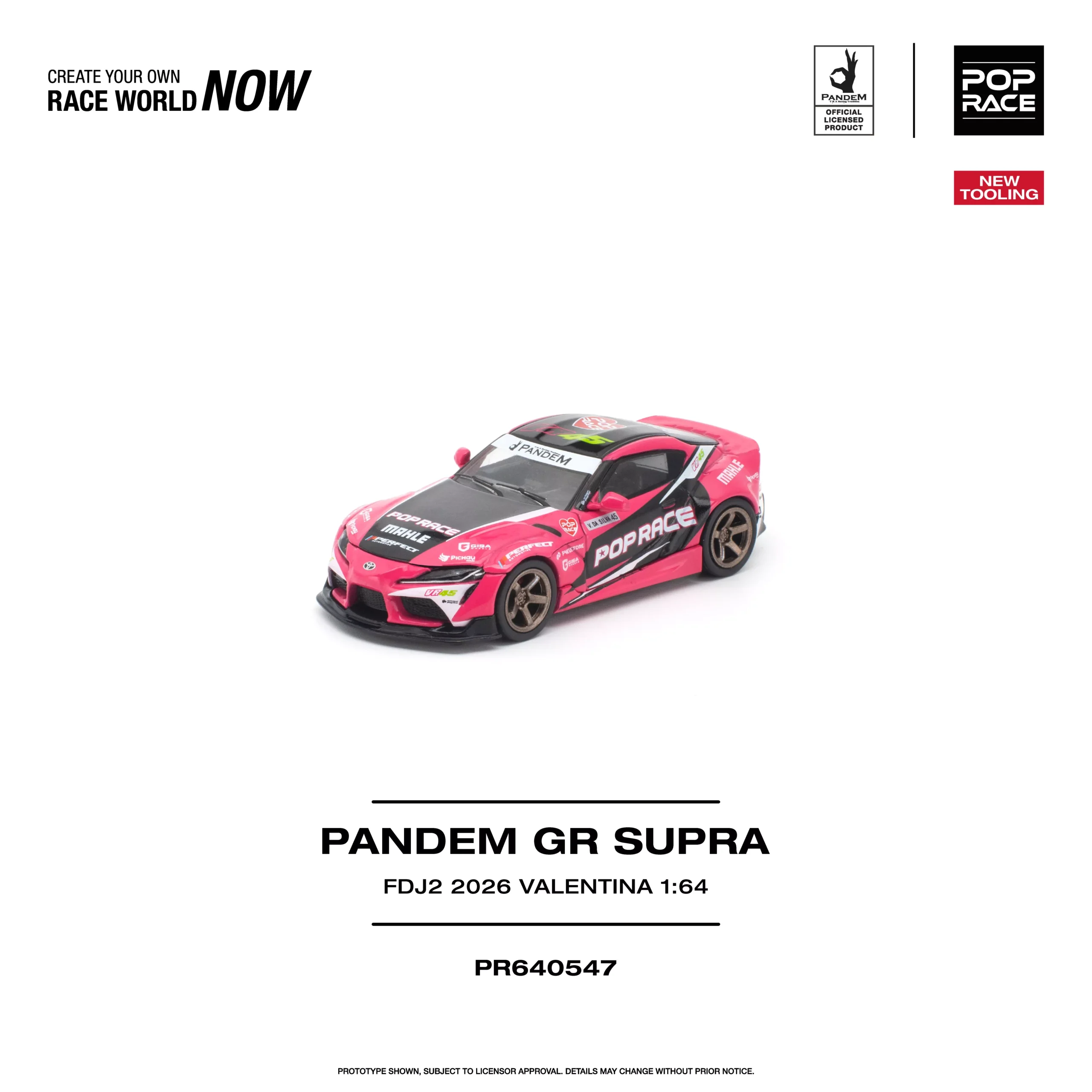 PR640547 POPRACE 1:64 PANDEM GR SUPRA FDJ2 VALENTINA PIAZ NEW TOOLING