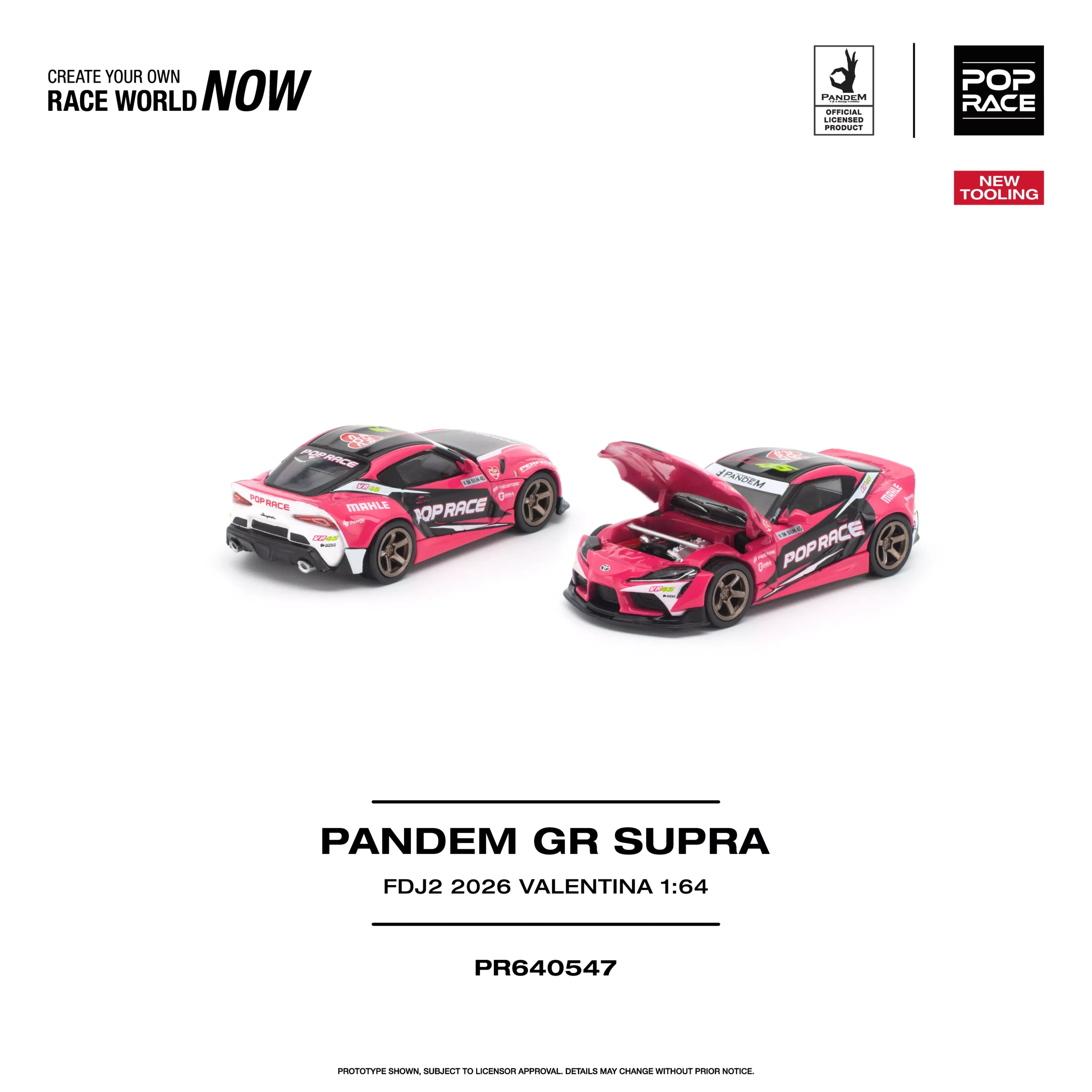 PR640547 POPRACE 1:64 PANDEM GR SUPRA FDJ2 VALENTINA PIAZ NEW TOOLING - Image 2