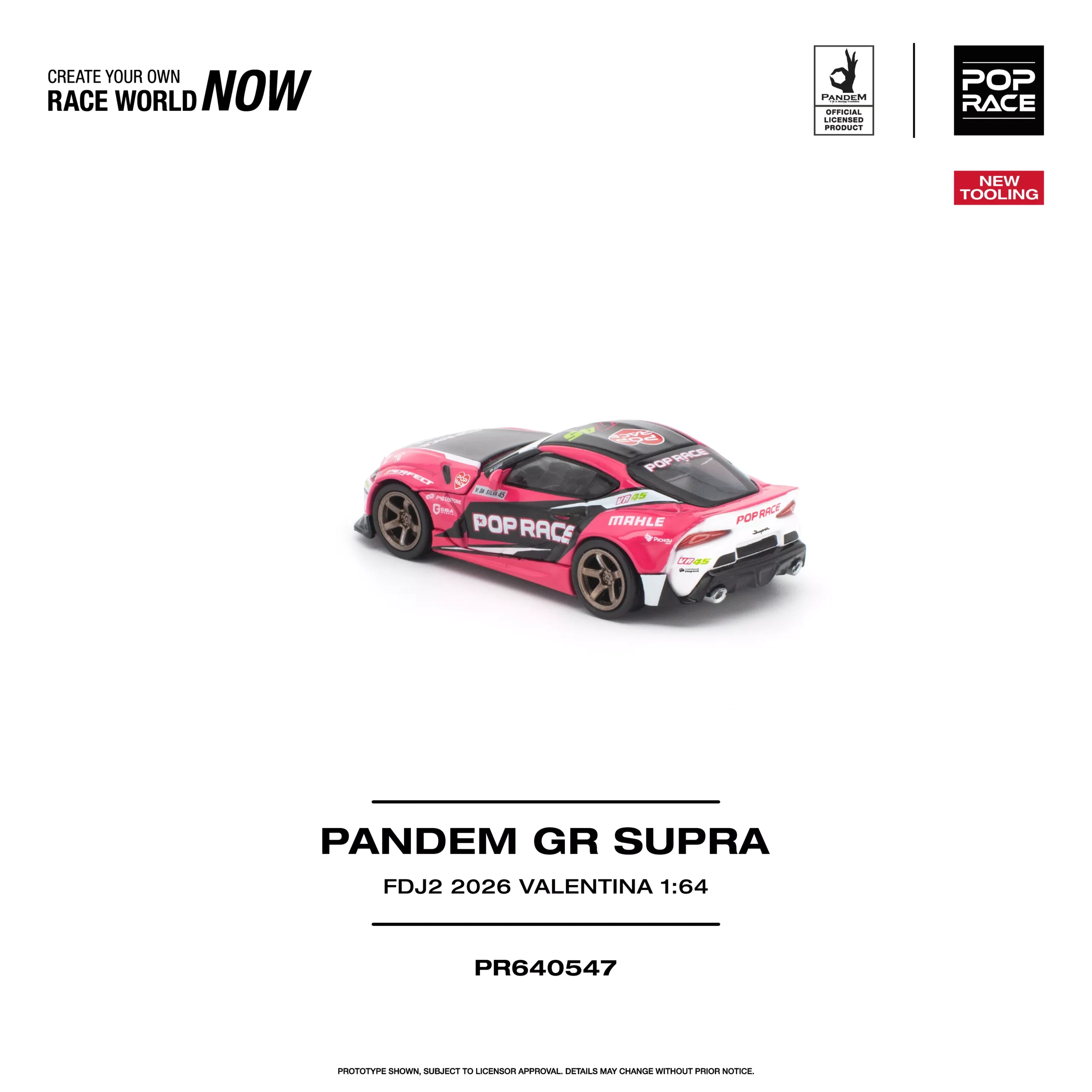 PR640547 POPRACE 1:64 PANDEM GR SUPRA FDJ2 VALENTINA PIAZ NEW TOOLING