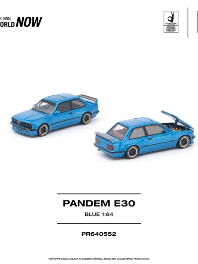 PR640552 POPRACE 1:64 PANDEM E30 BLUE