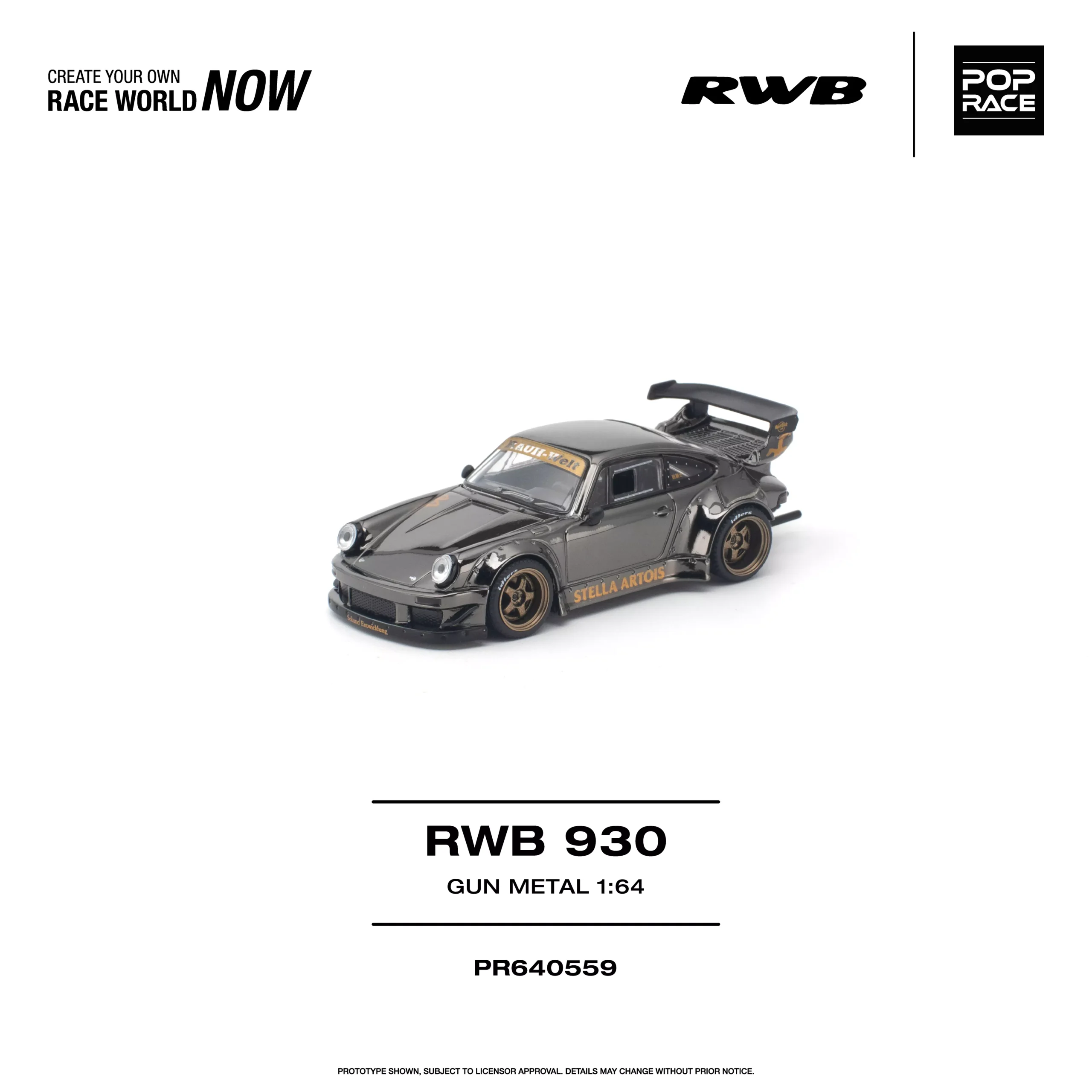 PR640559 POPRACE 1:64 RWB 930 GUN METAL - Image 3