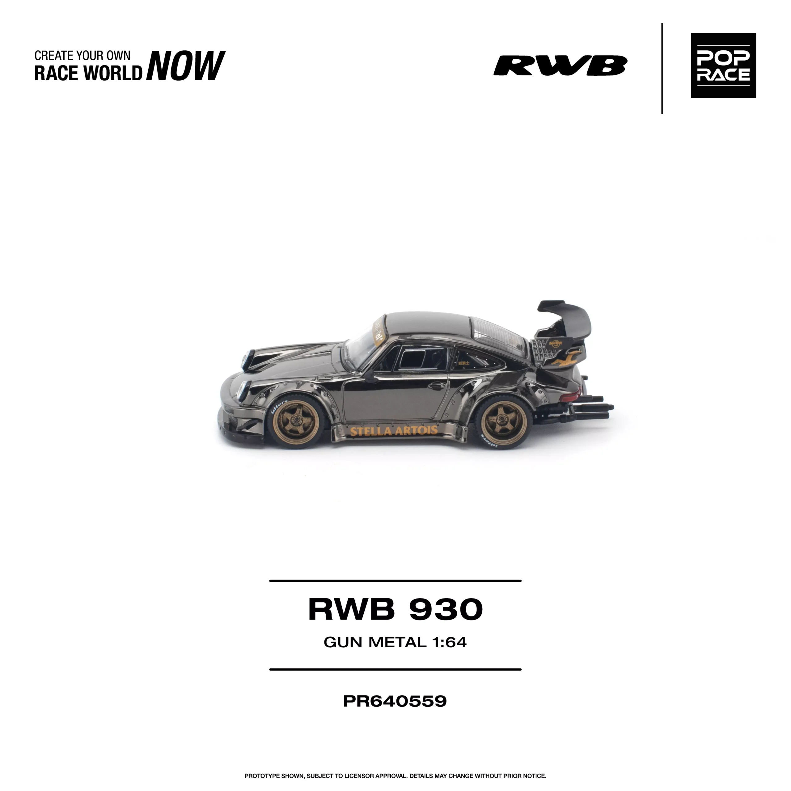 PR640559 POPRACE 1:64 RWB 930 GUN METAL - Image 4