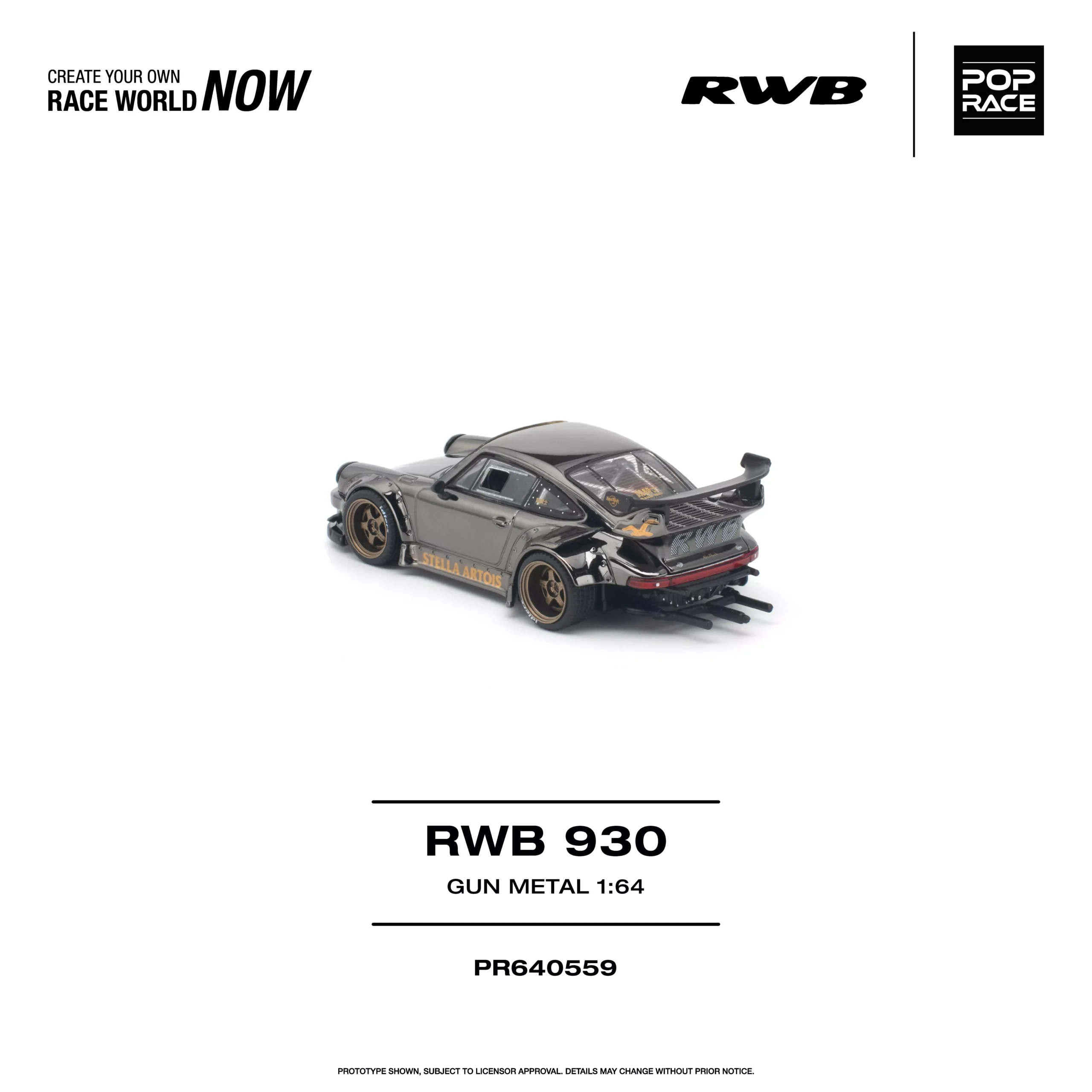 PR640559 POPRACE 1:64 RWB 930 GUN METAL - Image 5