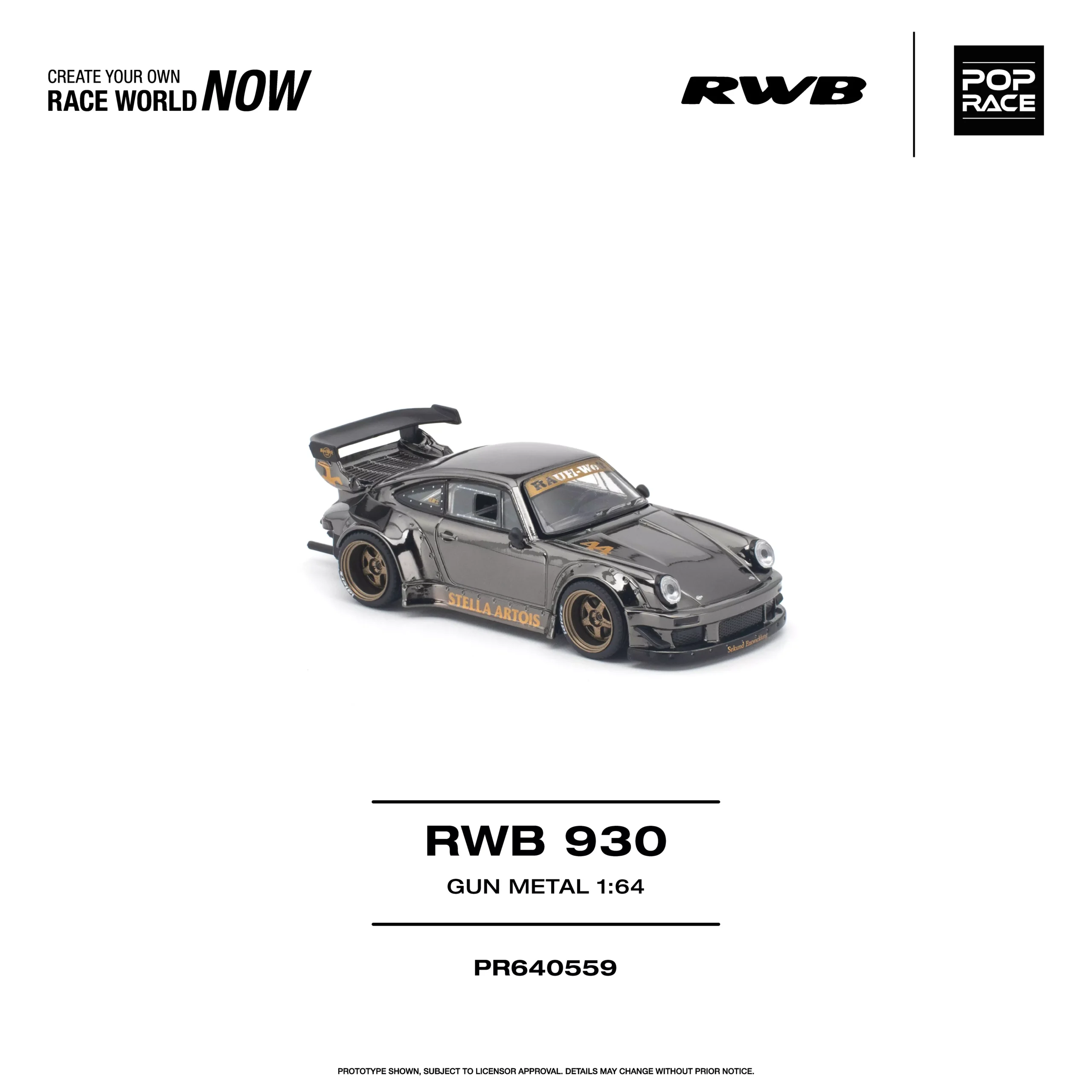 PR640559 POPRACE 1:64 RWB 930 GUN METAL - Image 6