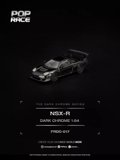 PRDC017 POPRACE 164 HONDA NSX-R DARK CHROME