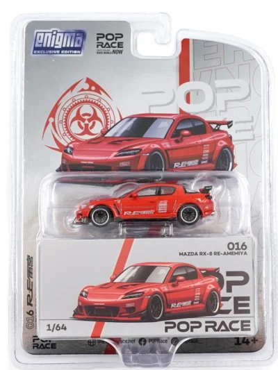 POPRACE X ENIGMA 1:64 PRE016  MAZDA RX-8 RE-AMEMIYA RED