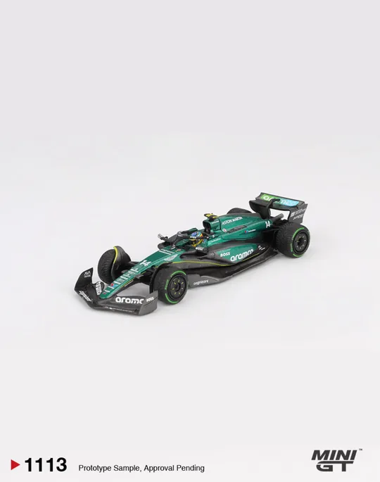 MINI GT 1:64 MGT01113 ASTON MARTIN AMR24 #14 FERNANDO ALONSO 2024 F1 CANADIAN GP