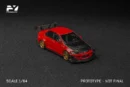 FINCLASSICALLY 1:64 MITSUBISHI LANCER EVOLUTION IX (EVO Ⅸ) MODIFIED RED / CARBON BONNET VERSION