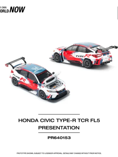 POPRACE 1:64 PR640153 HONDA CIVIC TYPE-R (FL5) TCR - PRESENTATION