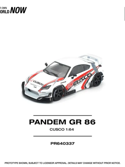 PR640337 POPRACE 1:64 PANDEM TOYOTA GR86 CUSCO