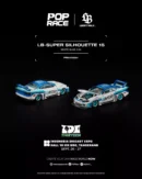 PR640584 POPRACE 1:64 LB-SUPER SILHOUETTE S15 WHITE-BLUE – 2026 INDONESIA DIECAST EXPO (IDE)