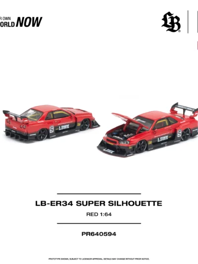 PR640594 POPRACE 1:64 LB-ER34 SUPER SILHOUETTE RED