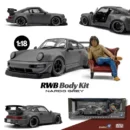 Solido x American Diorama 1:18  RWB 964 - Nardo Grey w/Akira Nakai Figurine