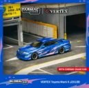 TARMAC WORKS GLOBAL64 1:64 VERTEX TOYOTA MARK II JZX100 BLUE METALLIC