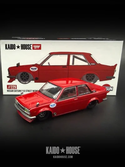 KAIDO HOUSE × MINI GT 1:64 KHMG229 DATSUN 510 STREET NISMO V3 RED
