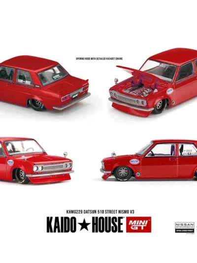 KAIDO HOUSE × MINI GT 1:64 KHMG229 DATSUN 510 STREET NISMO V3 RED